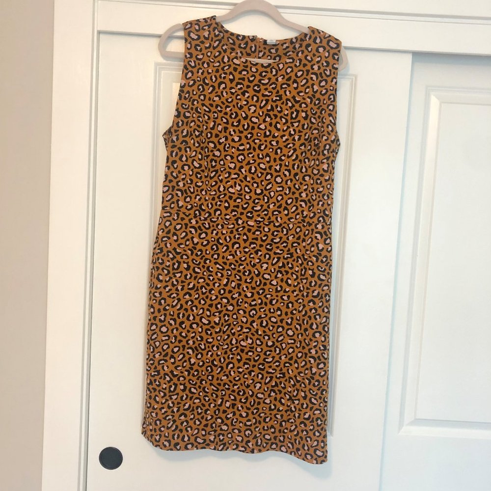 Old Navy Leopard Print Midi Dress -XL TALL
